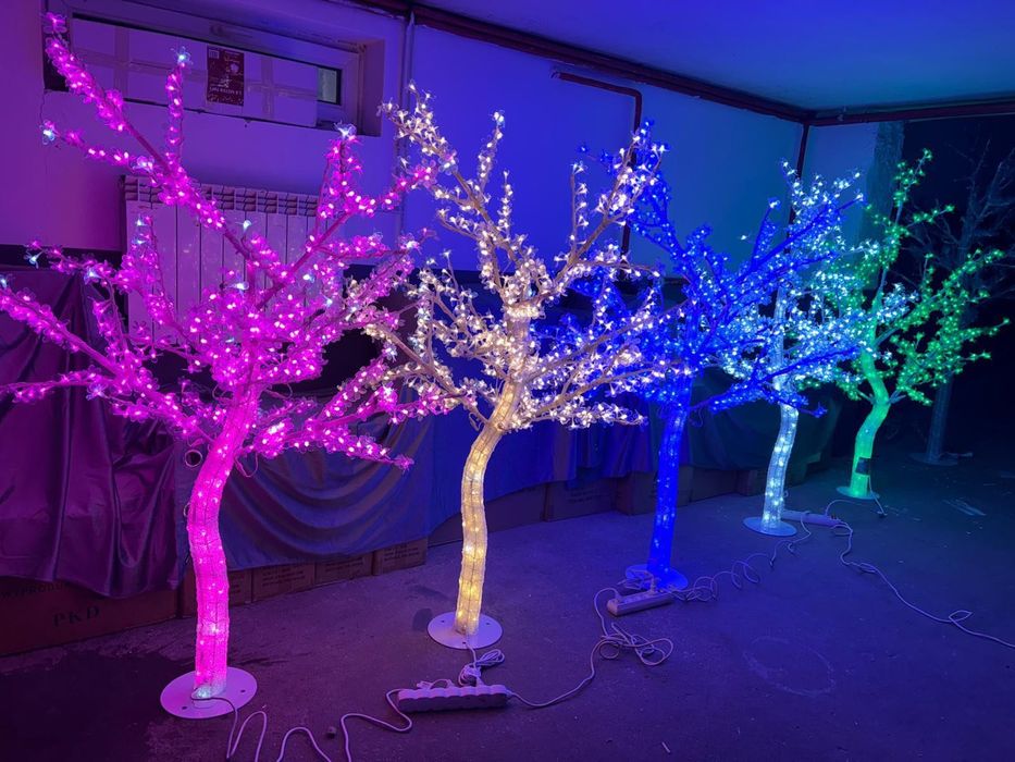Drzewko Świąteczne Led - zewnętrzne Akryl FLASH 180 cm różne kolory