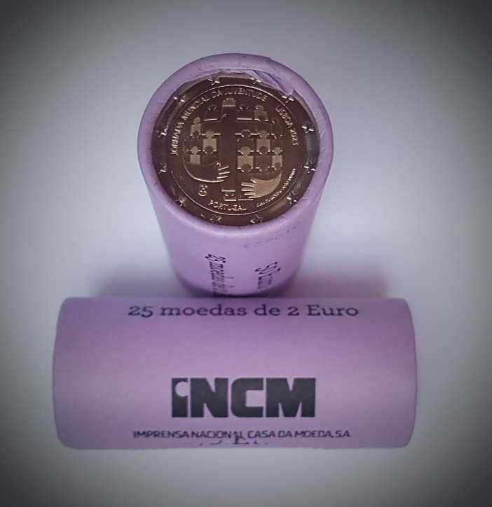 Portugal - 2€ Rolo de moeda Jornada Mundial da Juventude