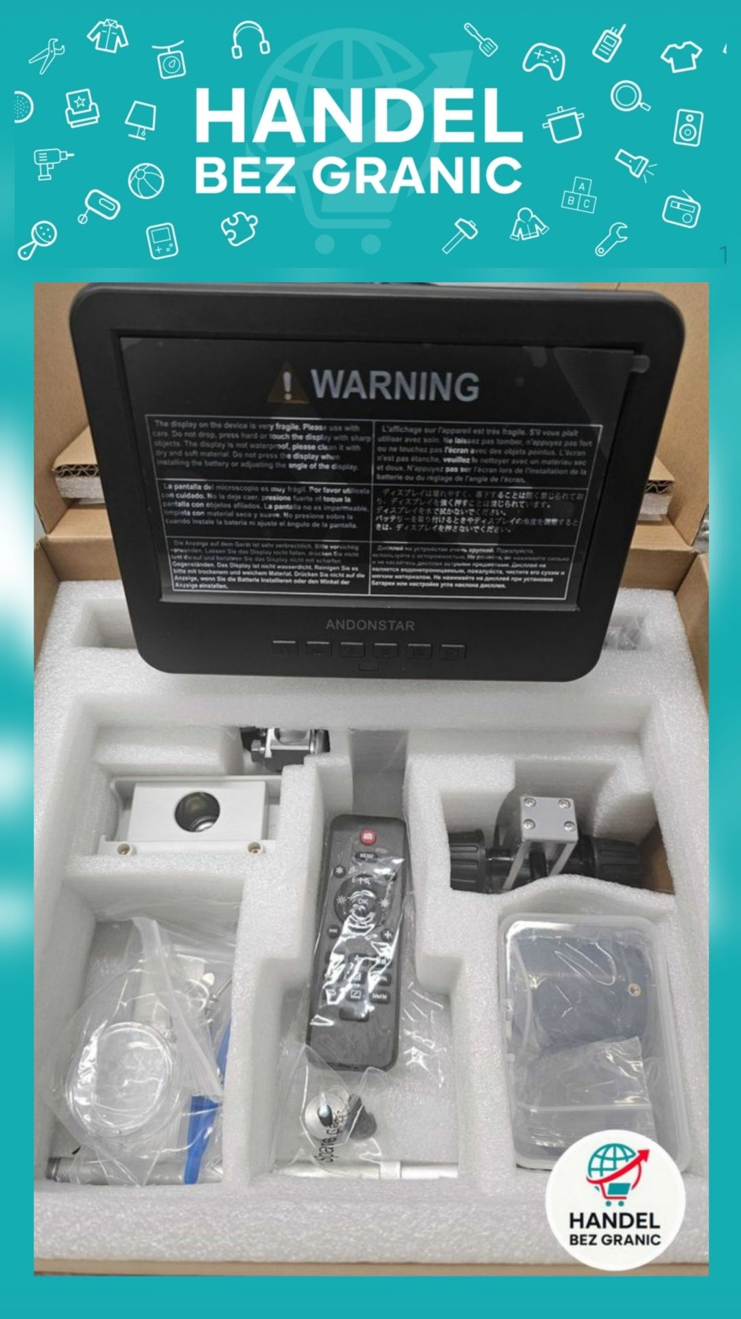 Cyfrowy mikroskop AD246S-M HDMI Andonstar