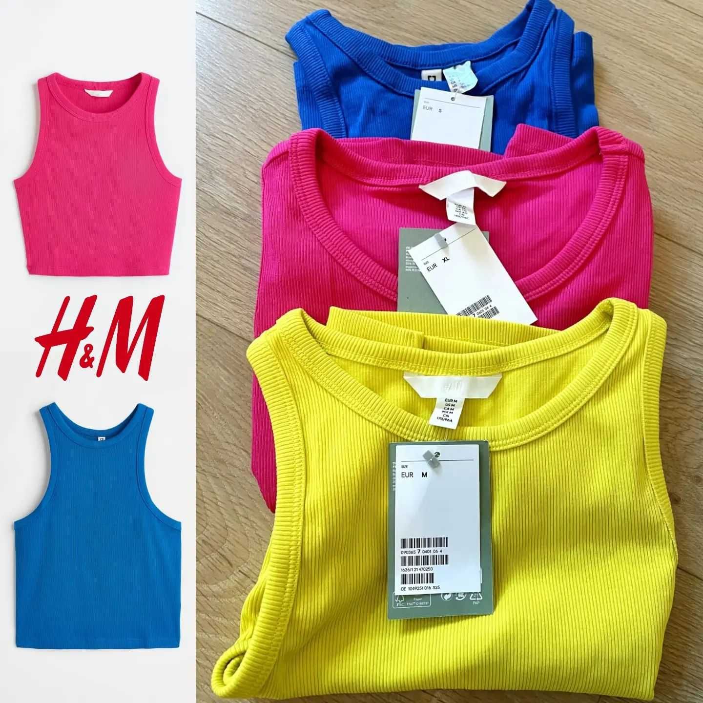 Топ від H&M і різних кольорах ,Розміри S .M .XL