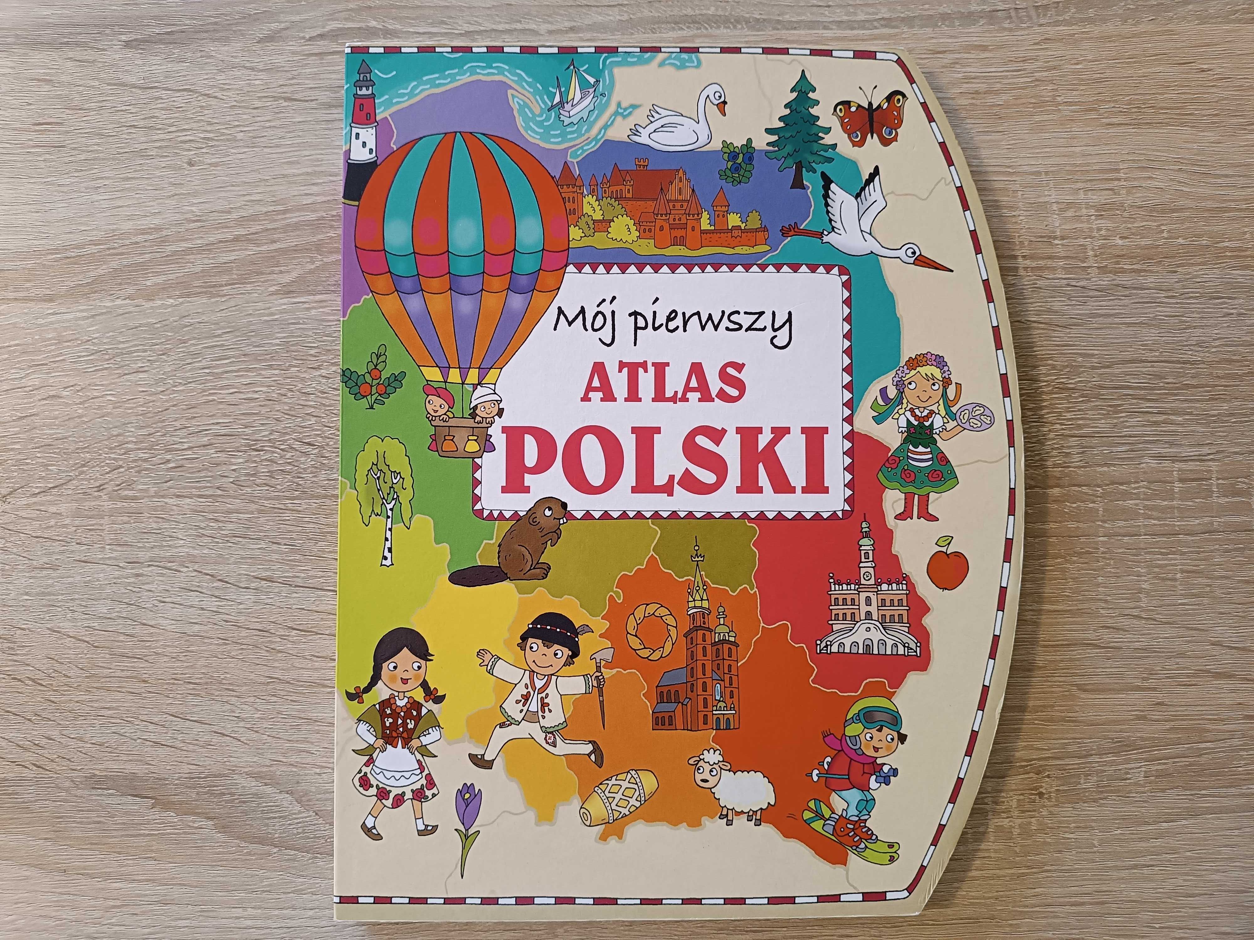 Mój pierwszy atlas Polski, edukacja, kultura, geografia, dla dzieci