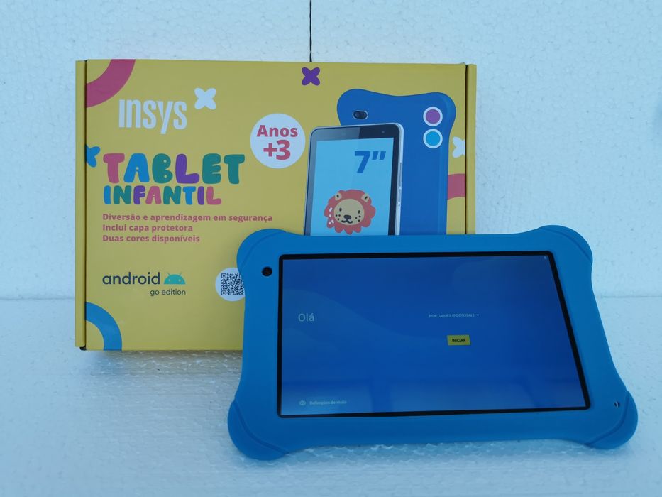 Tablet 7" Infantil com capa