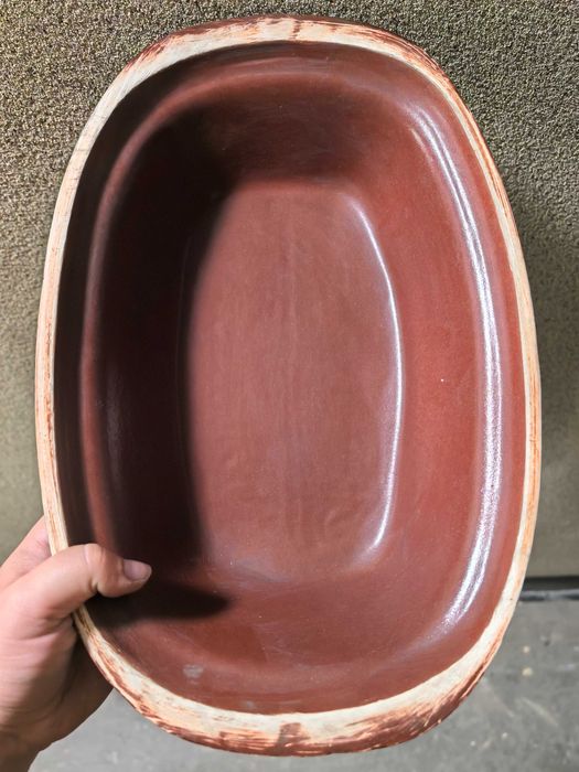 Unikatowa brytfanna termoodporna ceramika gęsiarka PRL