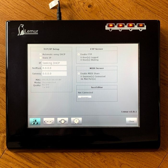 Jazzmutant Lemur - touchscreen & kontroler MIDI i OSC