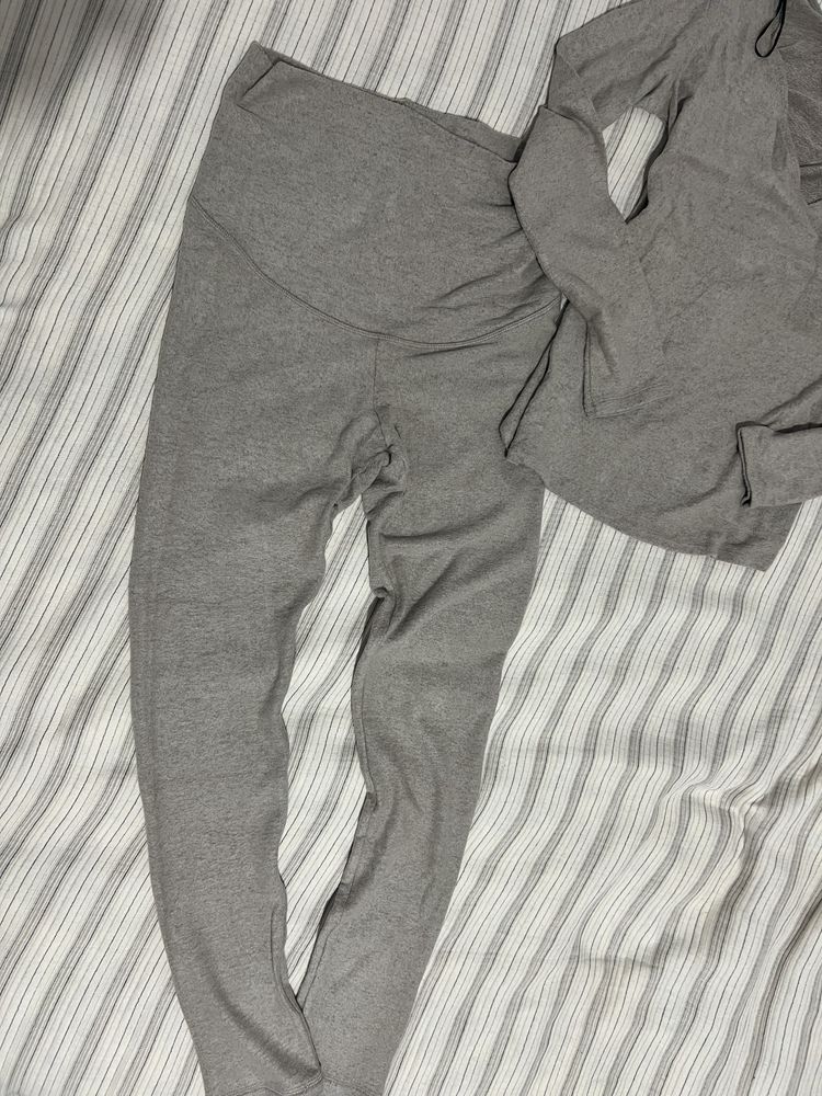 Komplet ciążowy legginsy bluzka H&M nowy | S / M