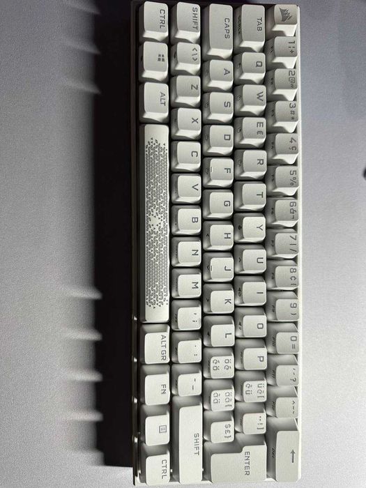 Corsair K65 RGB Mini - механічна клавіатура (біла)