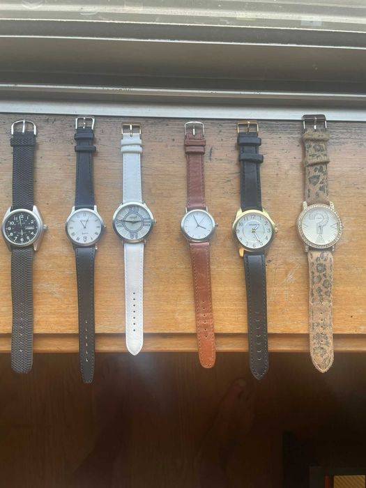 6 relogios varias marcas a funcionar 100%