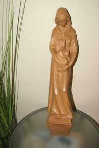 Rzeźba Matka Boska z dzieciątkiem 60 cm. drewno