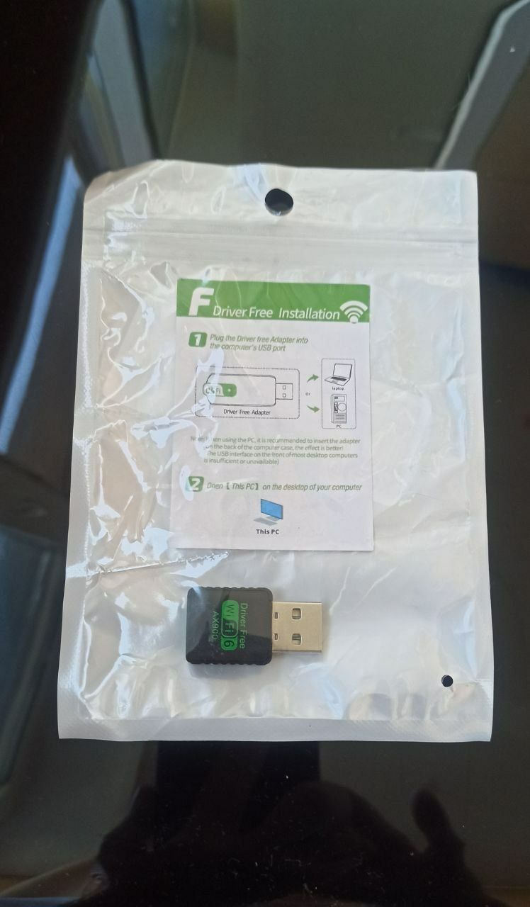 Bluetooth 5.4 + WiFi 6 AX900  2-в-1 (USB адаптер)
