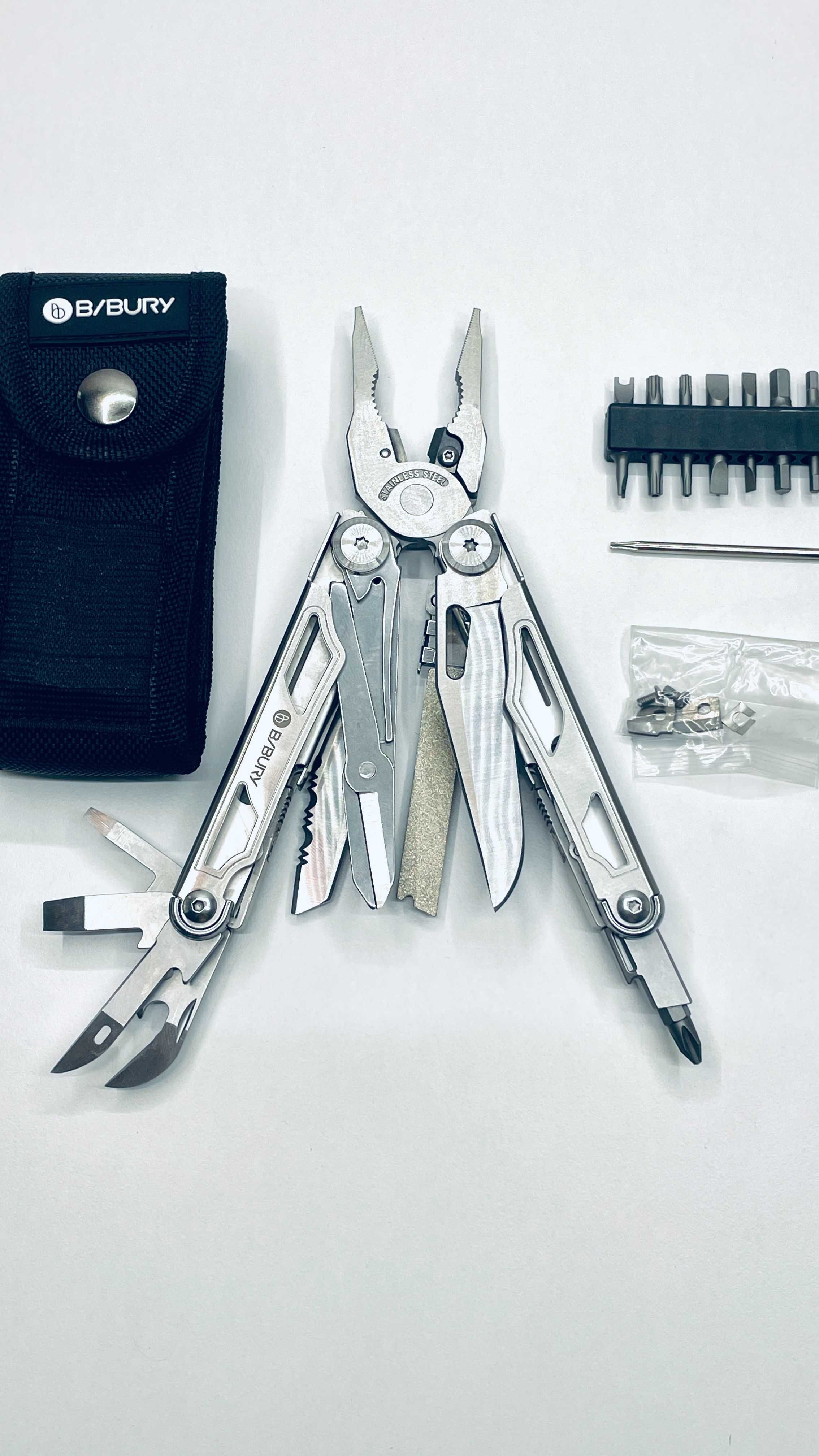 Narzędzie Wielofunkcyjne Multitool BIBURY 34w1 Szczypce Kombinerki