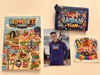 Wojan Team zestaw fana portfel zeszyt kartka naklejka
