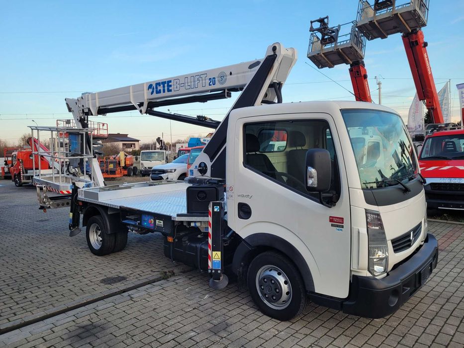 Renault podnośnik koszowy zwyżka 20 m z jib cte multitel mj gsr socage