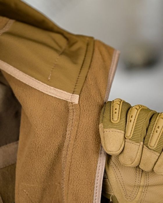 Тактичний костюм софтшел softshell 6в1 койот