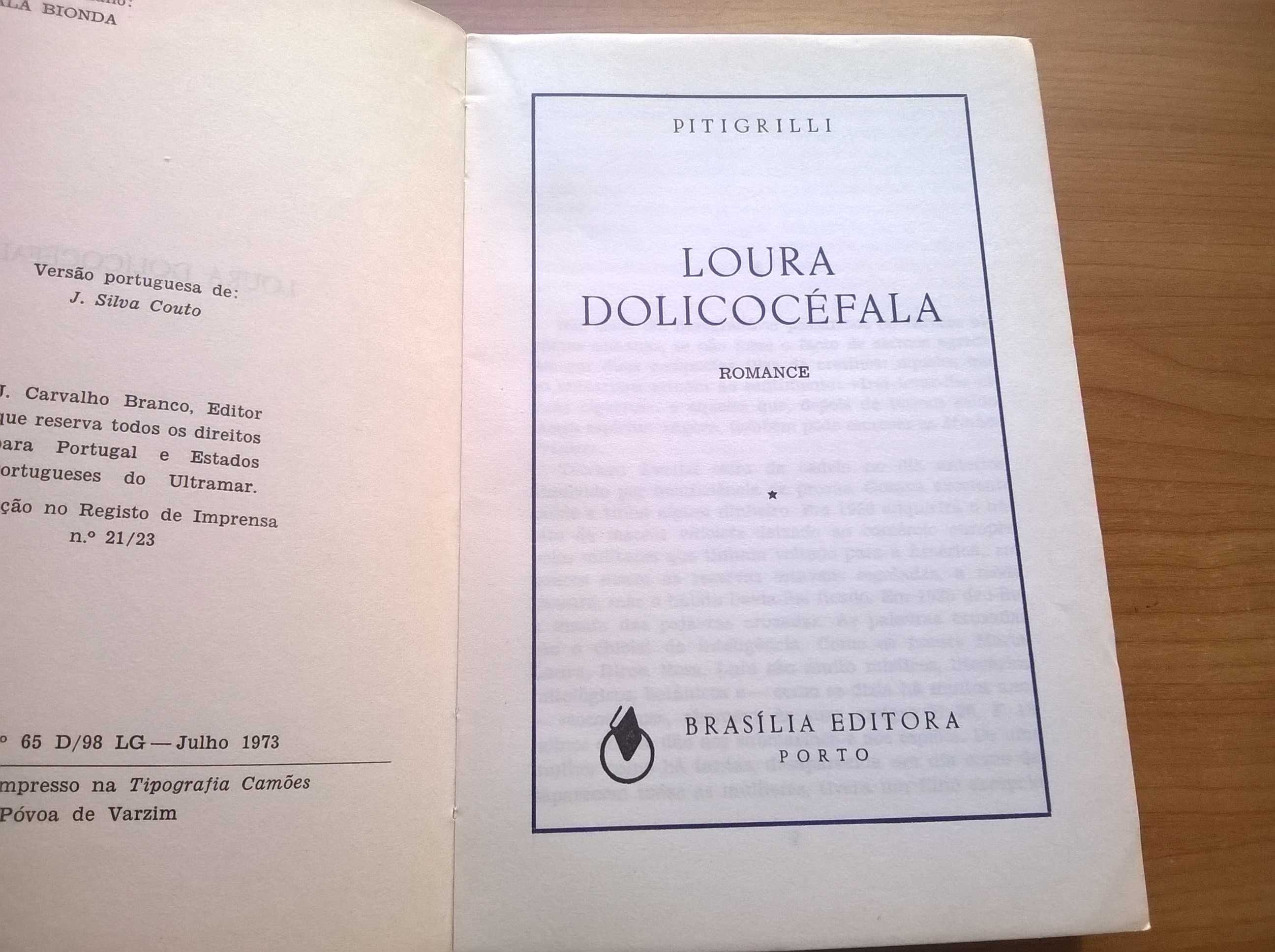 Loura Dolicocéfala - Pitigrilli (portes grátis)