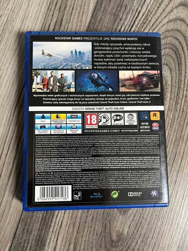 Gra Grand Theft Auto V PS4