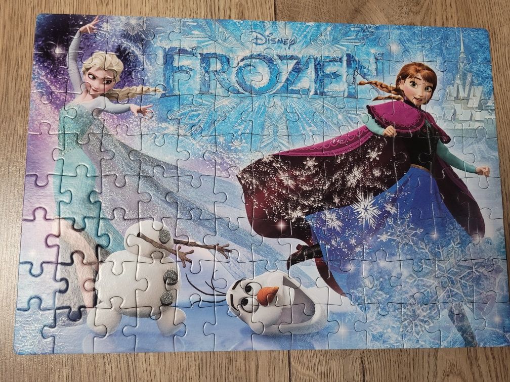 Frozen kraina lodu puzzle błyszczące 104 elementy clementoni