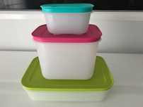 Conjunto 3 Caixas de Congelação Tupperware