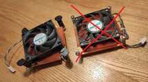 Медний ЦПУ кулер CPU cooler вентилятор Intel CoolJag 1U ШИМ 4-pin PWM