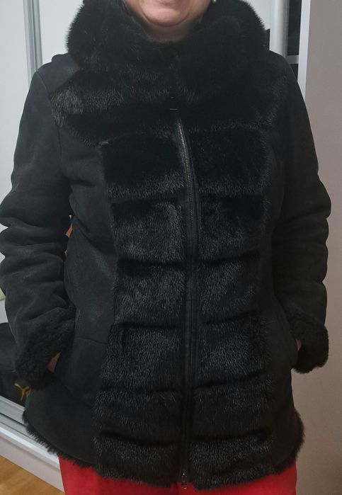 Продам натуральну дублянку зі вставками з норки