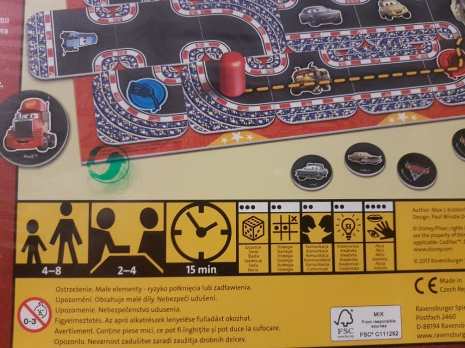 GRA planszowa LABYRINTH JUNIOR CARS 3 Ravensburger