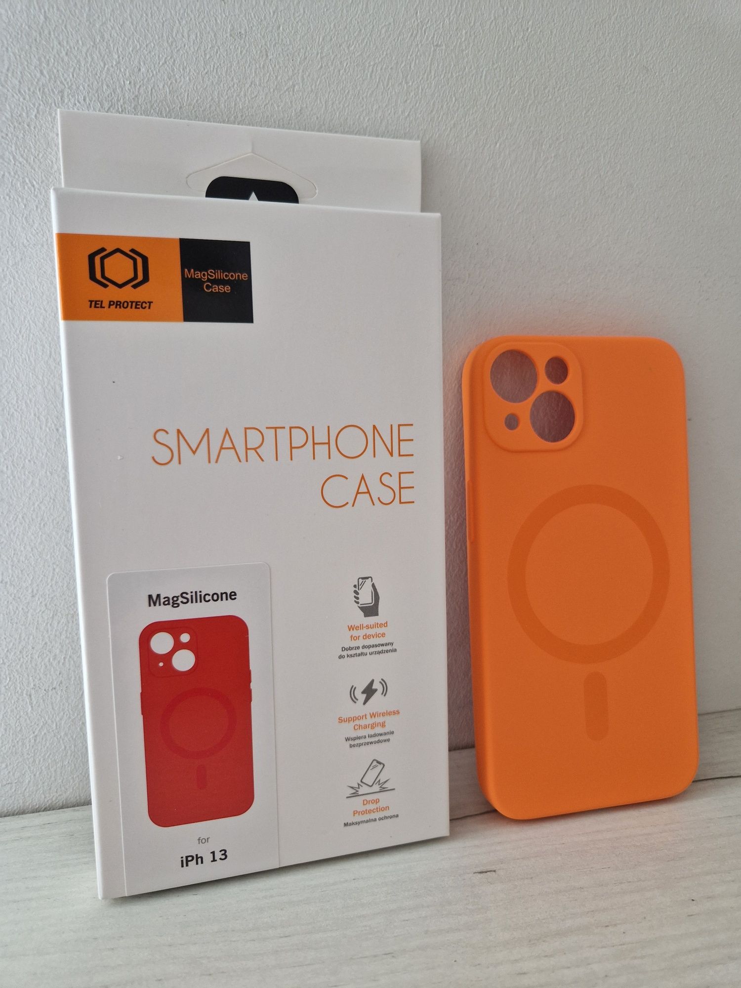 TEL PROTECT MagSilicone Case do Iphone 13 Pomarańczowy