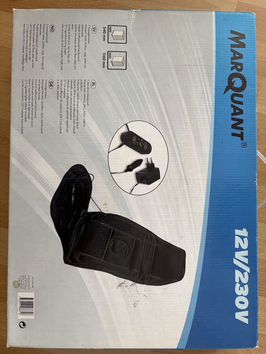 Masażer na fotel Marquant 12V/230V – do auta i domu