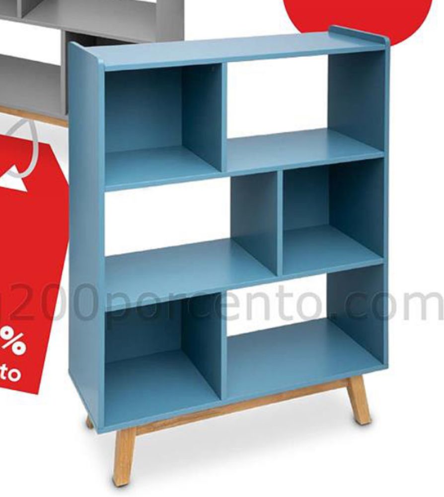 Movel azul estante