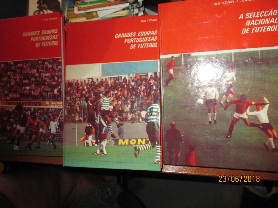 3 livros-A selecção nacional/Sporting/Braga,Belenenses, Guimaraes e Se
