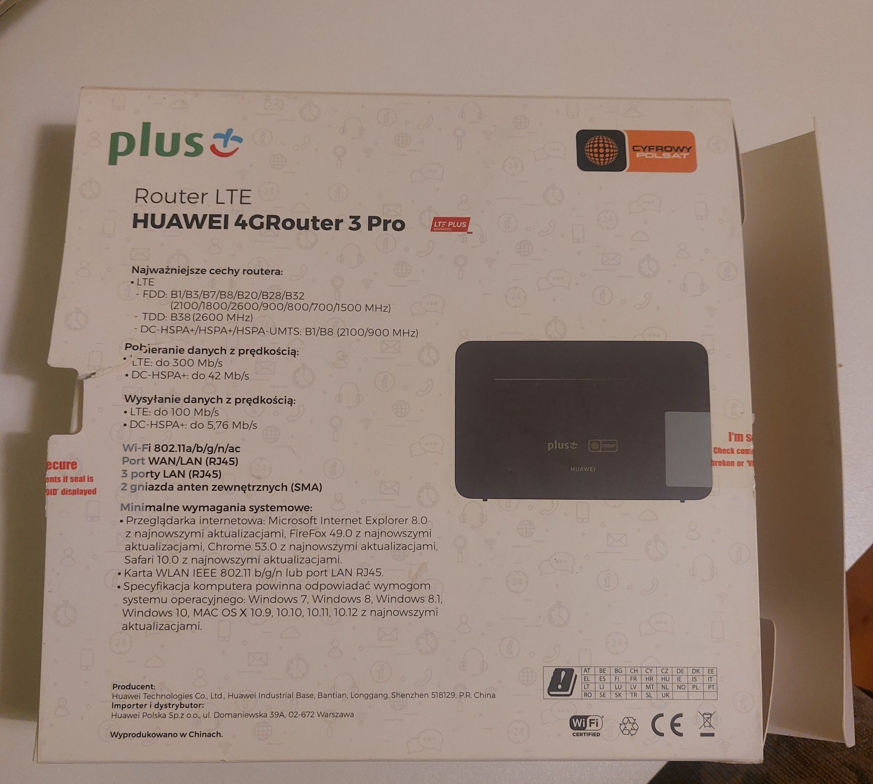 Router Huawei 4GRouter 3 Pro