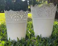 Vaso branco com 0,15 cm alt - Ref 048