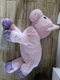 Wielka maskotka różowy jednorożec 80 cm