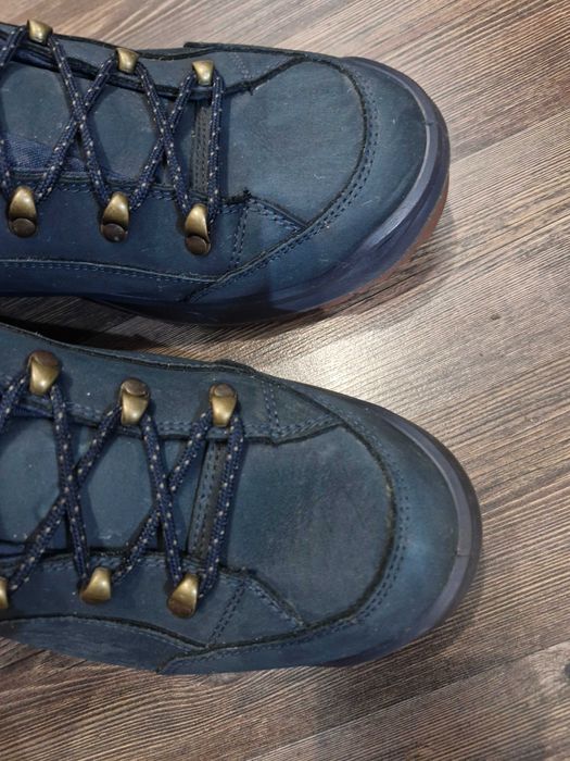 Зимові чоловічі черевики LOWA Renegade Warm GTX MID navy Gore-tex