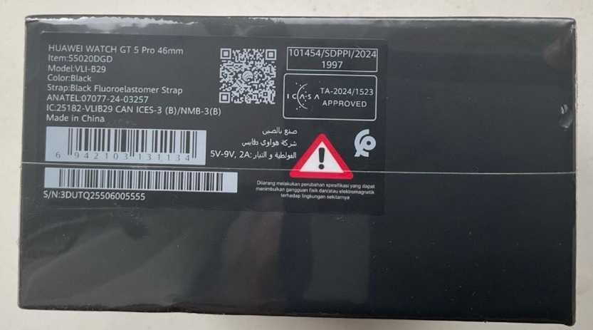 Cмарт годинник Huawei GT 5 Pro 46 мм Black
