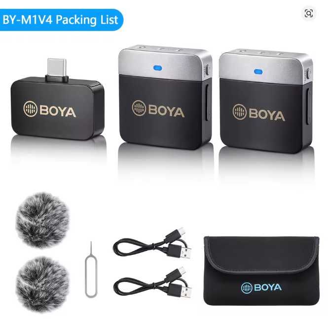 Мікрофонна радіосистема Boya BY-M1V4 Usb Type C Iphone 15/16 Android