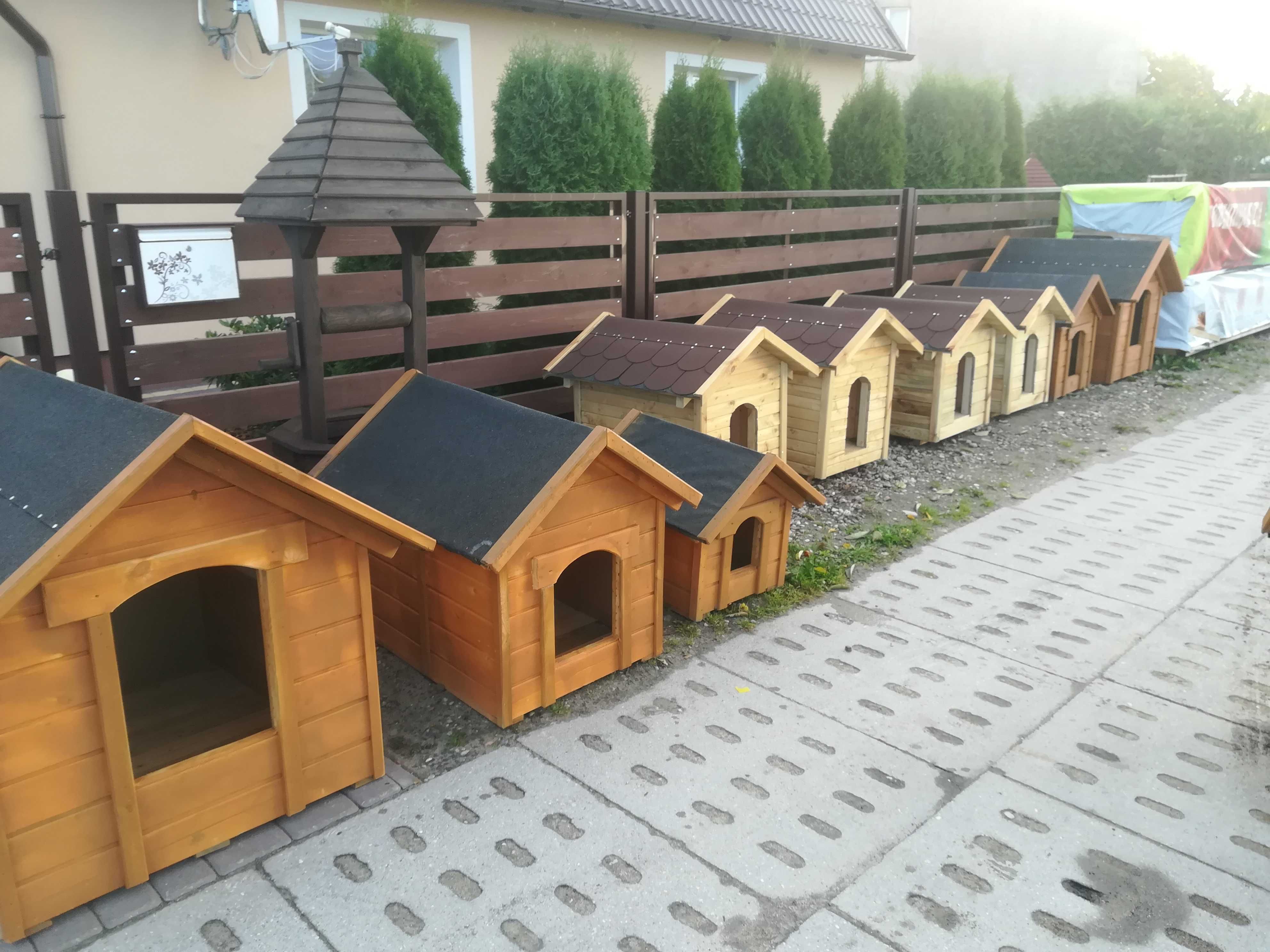 Buda dla psa wielkości do kolan, XL ocieplana, papa na dachu, dostawa