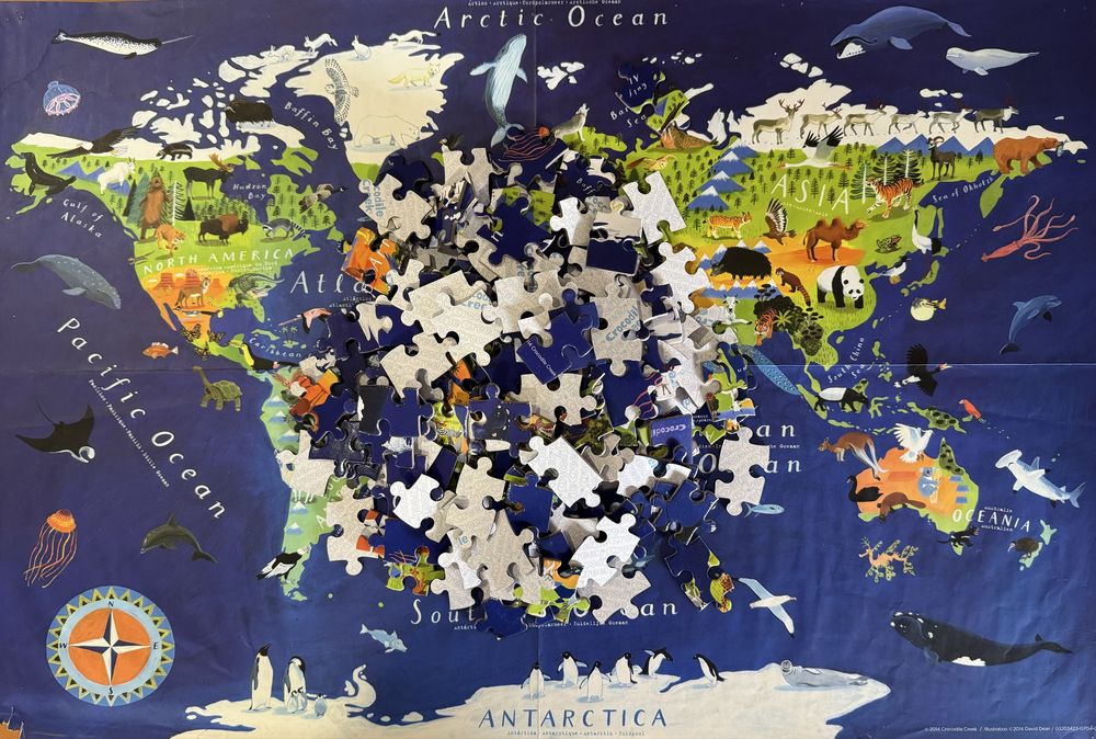 Puzzle e Póster “Word Animals” de 200 peças