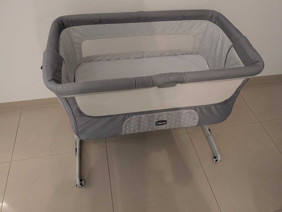Chicco Next2me Dream Next to me Z funkcją kołyski srebrny