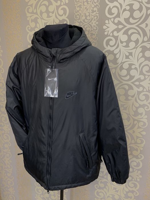 Куртка- Ветровка на флисе NIKE XS-XXXLНайк Весна-Осень Мужская ветровк