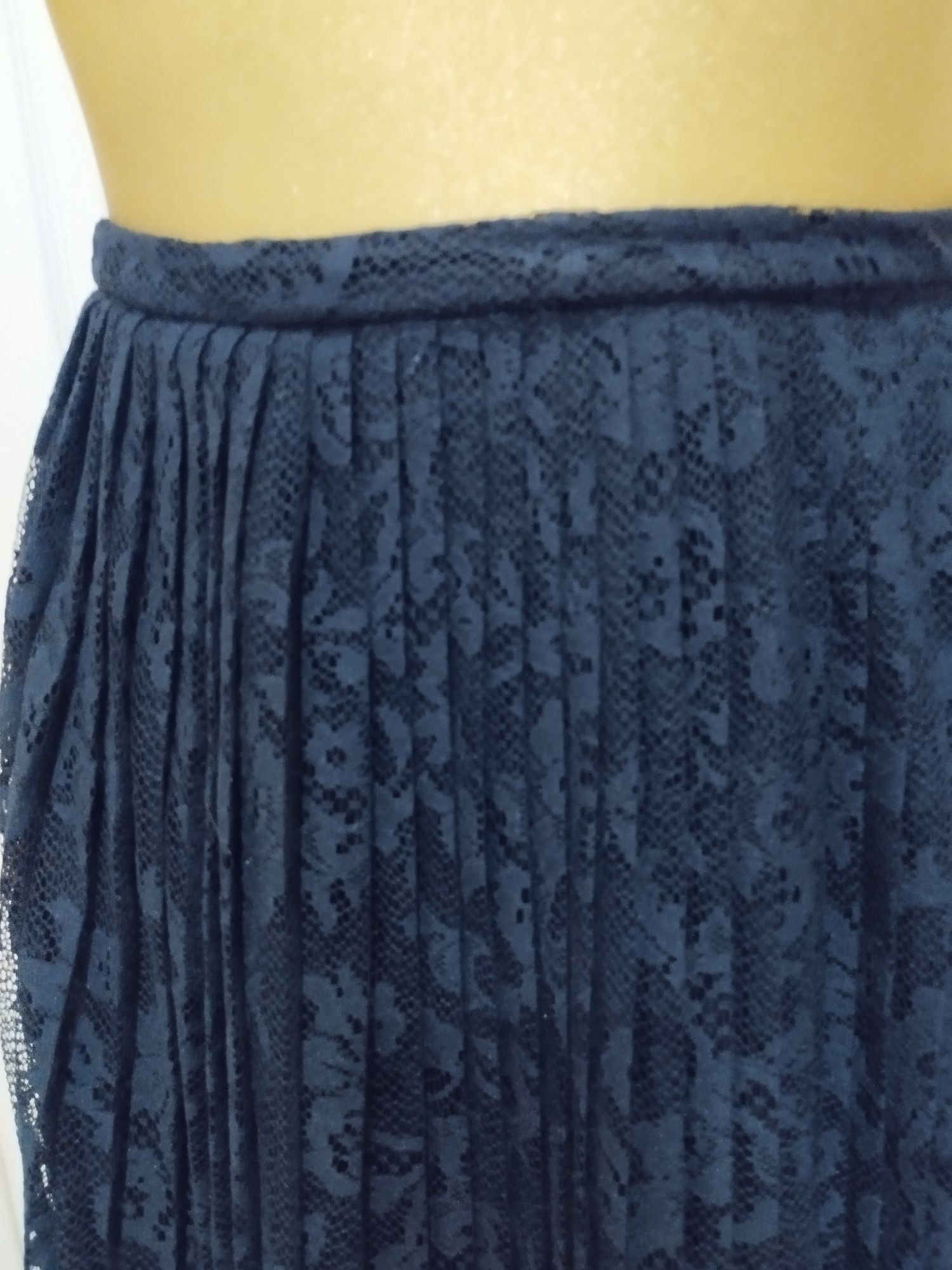 H&M koronkowa plisowana spódnica 40