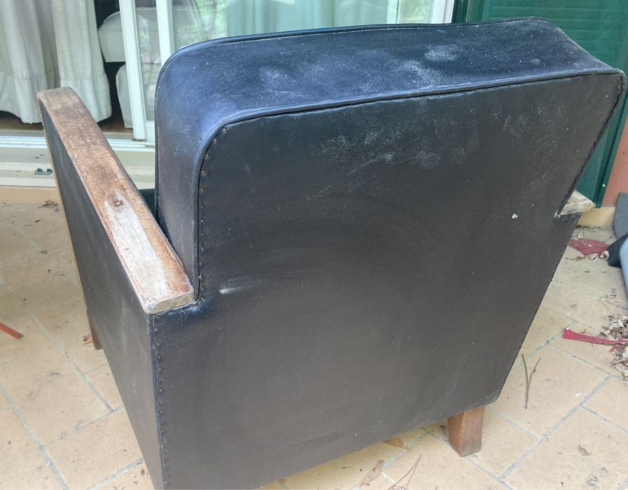 Sofa poltrona com molas vintage