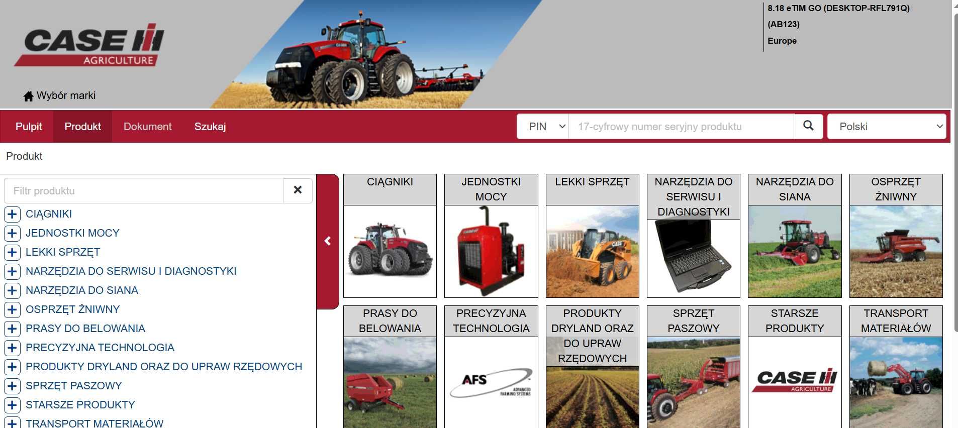 CNH EST 9.12 [wersja inżynieryjna/najwyższa] + ETIMGO 04.2025