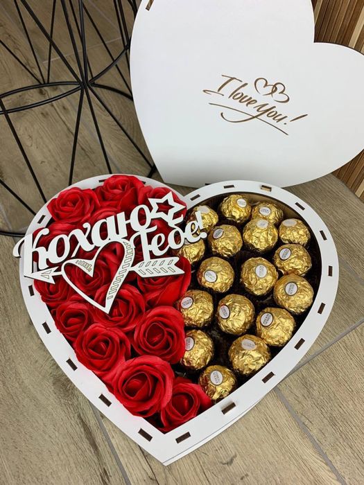 Подарок для девушки/ бокс со сладостями/ подарок ко дню рождения