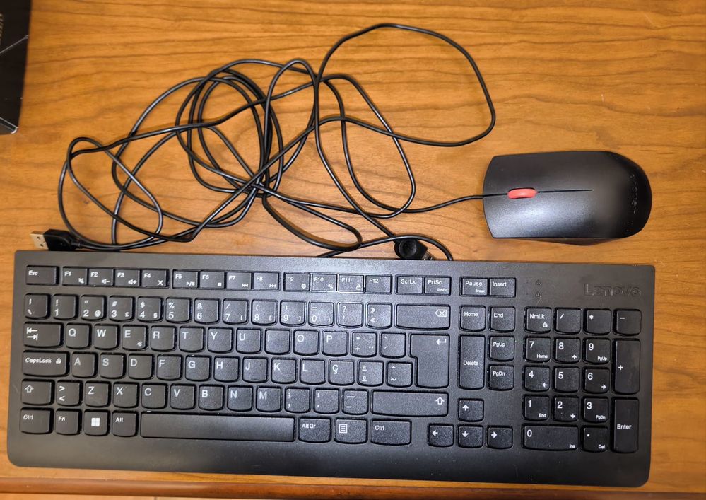 Teclado e rato com fios -LENOVO