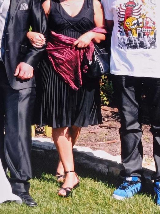 Vestido Preto plissado