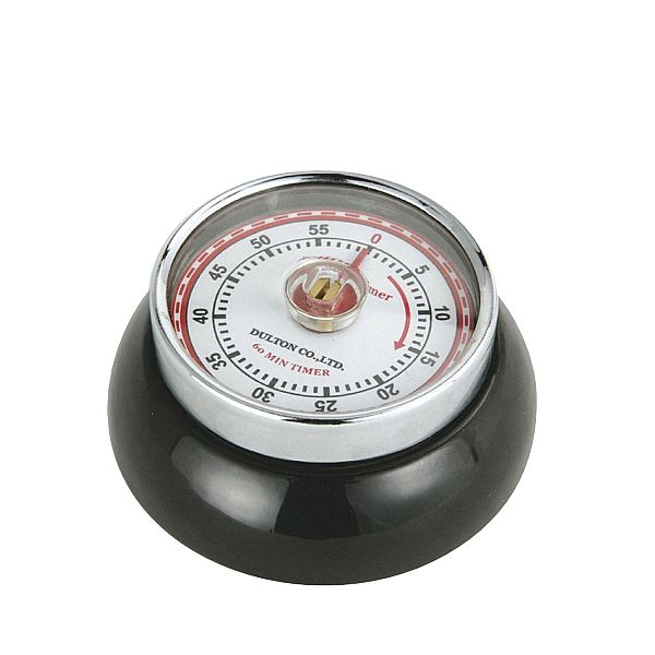 Timer Zassenhaus Speed mechaniczny, śred. 7x3 cm, czarny