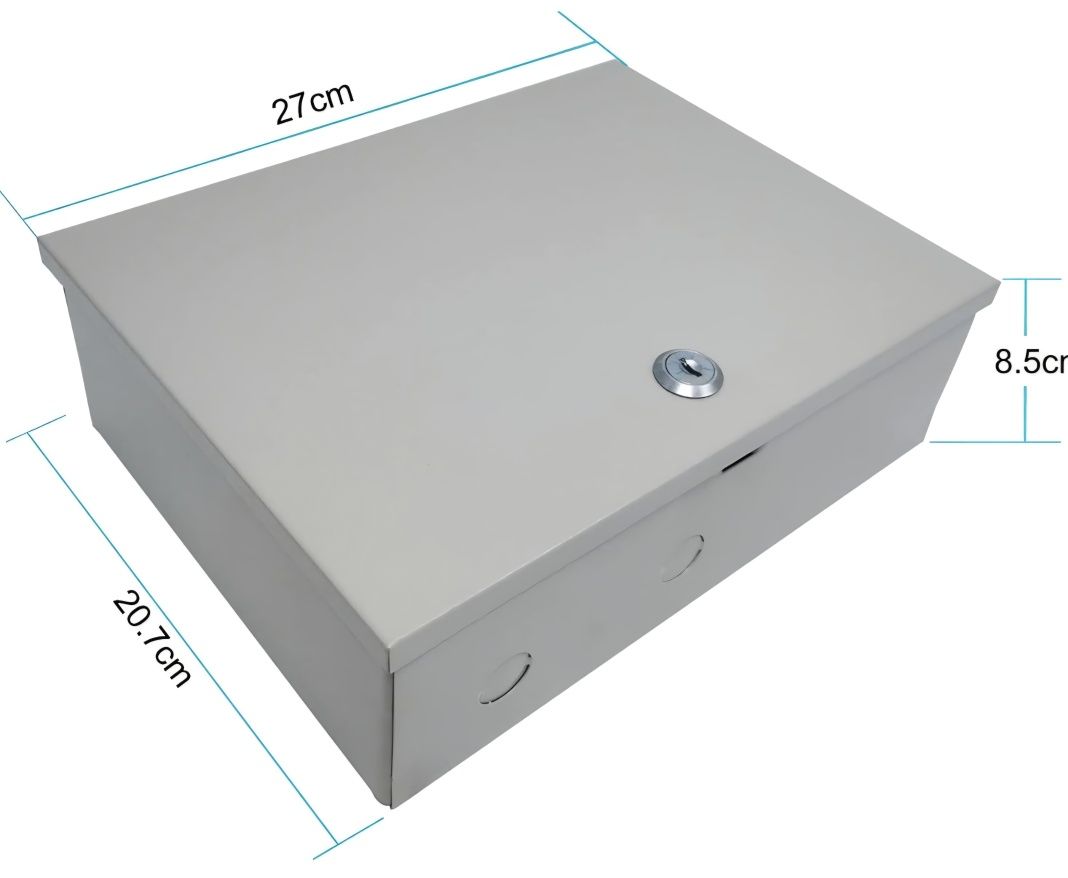 Skrzynka zasilacz z baterią zapasową UPS do kamery CCTV 12V 10A 9wyjść