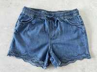 Krótkie spodenki dziewczęce jeansy cienkie rozmiar 140