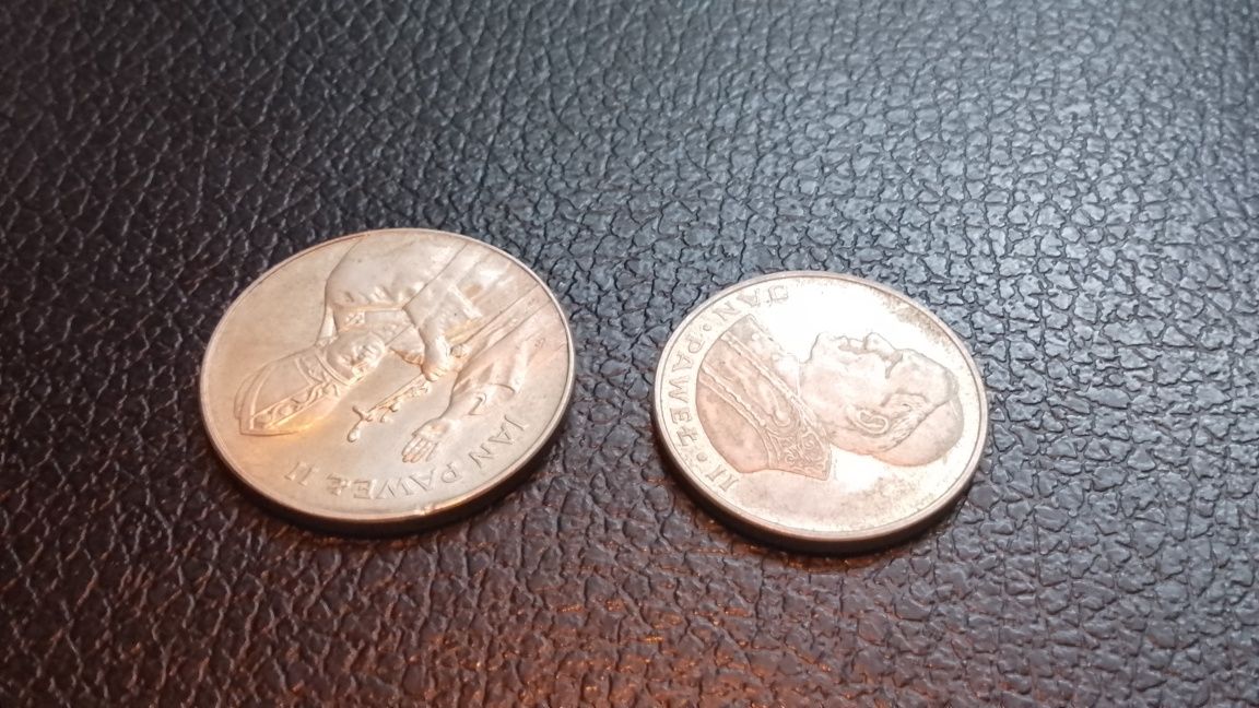 Dwie srebrne monety Polskie