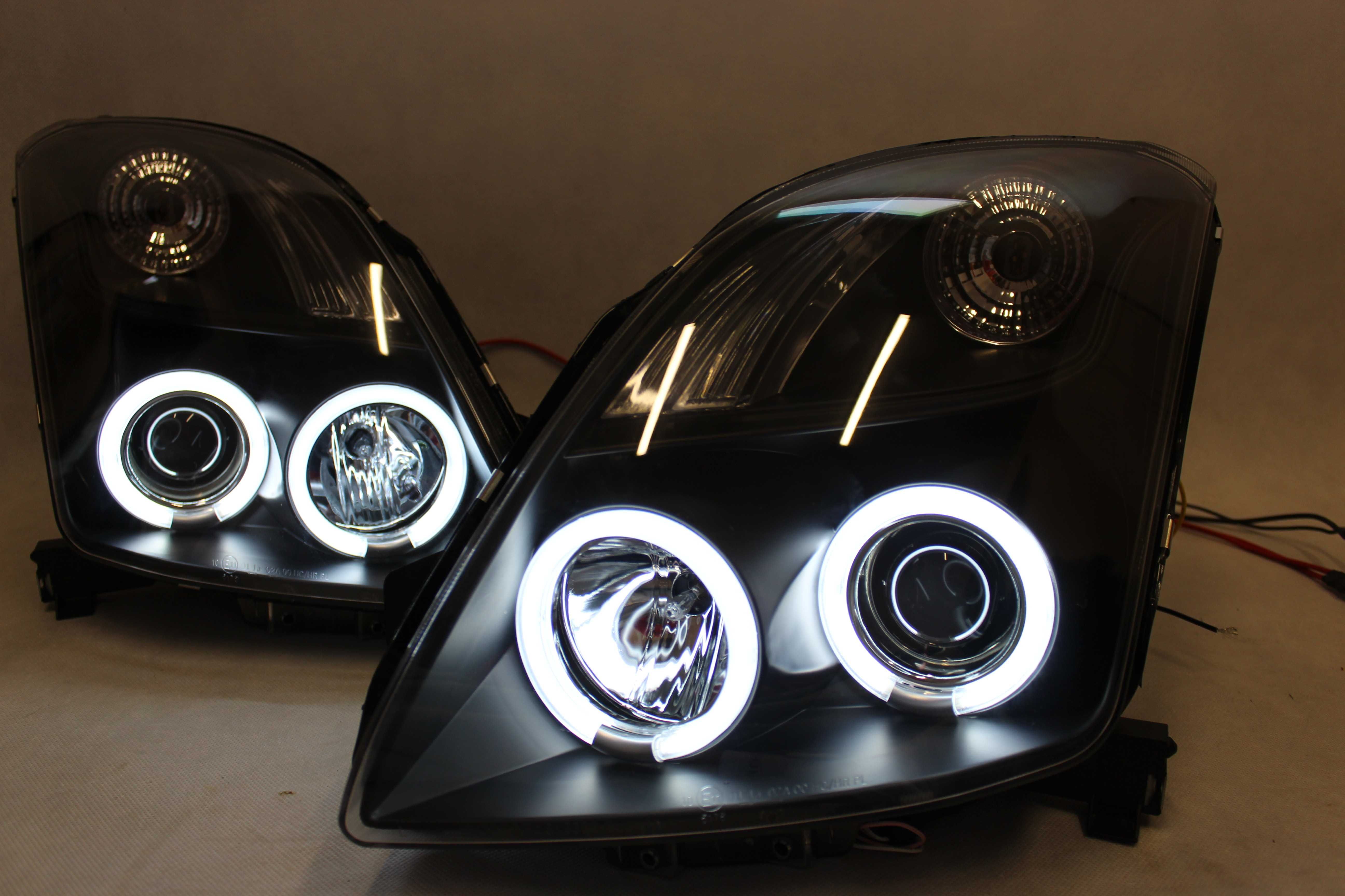 Lampy przednie przód Suzuki SWIFT mk6 05-10 Ringi Angel Eyes LED NOWE!