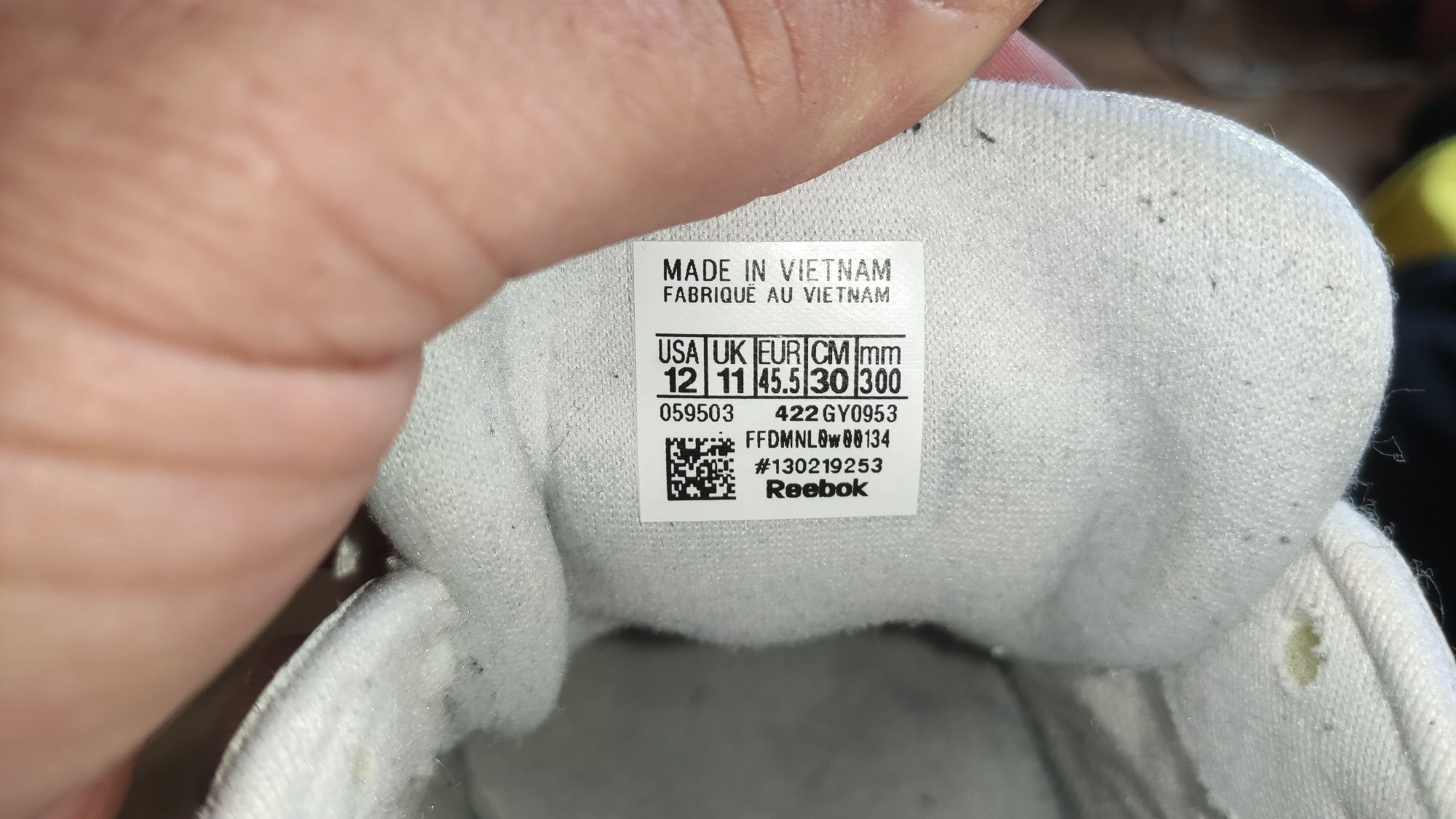 Чоловічі кросівки Reebok Classic.Розмір 45.5